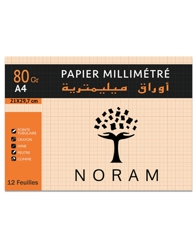PAPIER MILIMETRE 80 GR A4